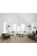 Table d'appoint nickelée en pierre | Caracole Tide Low | Meubleluxe.fr