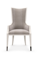 Chaise de Salle à Manger Moderne à Rayures Fines | Caracole Lady Grey | OROA.fr