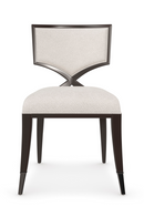 Chaises de salle à manger en chenille ivoire | Caracole First Chair | OROA.fr