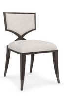 Chaises de salle à manger en chenille ivoire | Caracole First Chair | OROA.fr