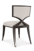 Chaises de salle à manger en chenille ivoire | Caracole First Chair | OROA.fr