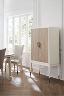 Chaise de Salle à Manger Moderne à Rayures Fines | Caracole Lady Grey | OROA.fr