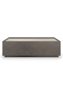 Table basse rectangulaire en verre et bois moka | Caracole Dark Matter | Meubleluxe.fr