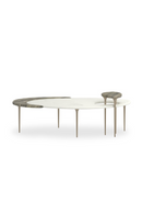 Table Basse Ovale Moderne en Marbre | Caracole Resonance | OROA.fr