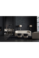 Chaise de salle à manger moderne en lin blanc | Caracole Perry | OROA.fr