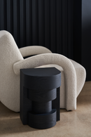 Fauteuil d’appoint en bouclé blanc | Caracole Leo | Oroa.fr