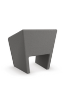 Fauteuil d’appoint en lin gris | Caracole Flyn | Oroa.fr