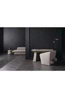Fauteuil d’appoint en lin gris | Caracole Flyn | Oroa.fr
