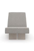 Fauteuil d’appoint moderne en bouclé gris | Caracole Indi | Oroa.fr