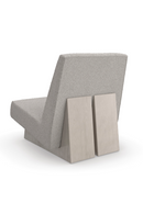Fauteuil d’appoint moderne en bouclé gris | Caracole Indi | Oroa.fr