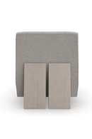 Fauteuil d’appoint moderne en bouclé gris | Caracole Indi | Oroa.fr