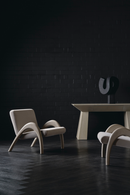 Fauteuil d’appoint en velours taupe | Caracole Coco | OROA.fr