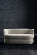 Banc en bouclé blanc | Caracole Etta | OROA.fr
