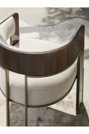 Fauteuil d’appoint moderne incurvé couleur crème | Caracole Streamliner | OROA.fr