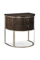 Table de chevet en bois d'eucalyptus fumé | Caracole Moderne | Meubleluxe.fr