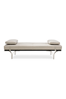 Lit de jour en cuir taupe | Caracole Head To Head | OROA.fr