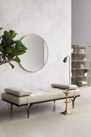 Lit de jour en cuir taupe | Caracole Head To Head | OROA.fr