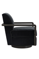 Fauteuil Pivotant Art Déco Noir | Caracole Rewind | OROA.fr