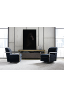 Fauteuil Pivotant Art Déco Noir | Caracole Rewind | OROA.fr