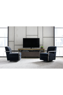 Fauteuil Pivotant Art Déco Noir | Caracole Rewind | OROA.fr
