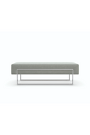Banc Moderne en Velours Gris | Caracole La Moda | oroa.fr