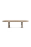 Table de salle à manger extensible en travertin | Caracole Emphasis | Meubleluxe.fr