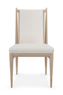 Chaise de Salle à Manger Bouclé Ivoire | Caracole Unity | OROA.fr