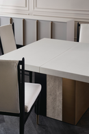 Chaise de Salle à Manger Bouclé Ivoire | Caracole Unity | OROA.fr