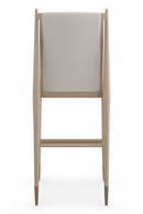 Tabouret de Bar en Bouclé Ivoire | Caracole Unity | OROA.fr