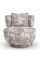 Fauteuil lounge pivotant en chenille | Caracole Celeste | OROA.fr