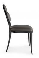 Chaises de salle à manger en vinyle métallisé (2) | Caracole Orion | OROA.fr