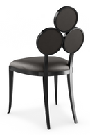 Chaises de salle à manger en vinyle métallisé (2) | Caracole Orion | OROA.fr