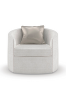 Fauteuil pivotant gris arrondi | Caracole You Complete Me | OROA.fr