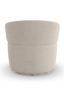 Fauteuil pivotant en velours crème | Caracole Olympia | OROA.fr