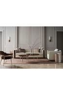 Fauteuil d'accent en tissu rouille | Caracole Louisette | Meubleluxe.fr