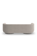 Canapé Courbé en Velours Taupe | Caracole Clipper | OROA.fr