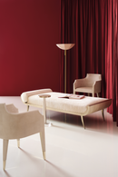 Méridienne en velours crème | Caracole Nice | OROA.fr