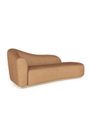Chaise Longue en Velours Marron Clair | Caracole Kalahari  | OROA.fr