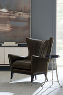 Fauteuil Wingback en Cuir Marron | Caracole So Welt Done | OROA.fr