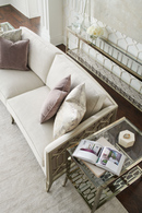 Canapé moderne sculpté crème | Caracole Just Duet | Meubleluxe.fr