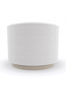 Fauteuil Pivotant en Chenille Blanche | Caracole Ahead of the Curve | OROA.fr