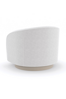 Fauteuil Pivotant en Chenille Blanche | Caracole Ahead of the Curve | OROA.fr