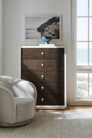 Fauteuil Pivotant en Chenille Blanche | Caracole Ahead of the Curve | OROA.fr