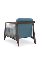 Fauteuil d'Appoint en Velours Bleu | Caracole Rope Me In | Oroa.fr
