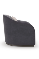 Fauteuil Club en Velours Gris Foncé | Caracole Eclipse | Oroa.fr
