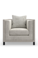 Fauteuil Lounge Gris Clair | Caracole Tuxedo | OROA.fr