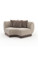 Beige Ribbed Linen Corner Sofa | Caracole | OROA.fr