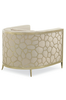 Fauteuil d’Appoint en Lin Blanc Cassé | Caracole Ice Breaker | OROA.fr