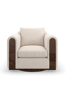 Fauteuil pivotant en velours | Caracole Dimitri | Meubleluxe.fr