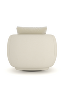 Fauteuil Pivotant en Lin Ivoire | Caracole Lumi | OROA.fr